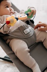 OHYO BABY Premium Cotton Bebekler Için Üç Kademeli Kolay Taşınabilir Sallanan Ana Kucağı-GRİ