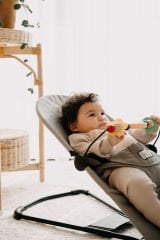 OHYO BABY Premium Cotton Bebekler Için Üç Kademeli Kolay Taşınabilir Sallanan Ana Kucağı-GRİ