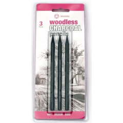 Toptan 3'lü Woodless Chaecoal Pencils