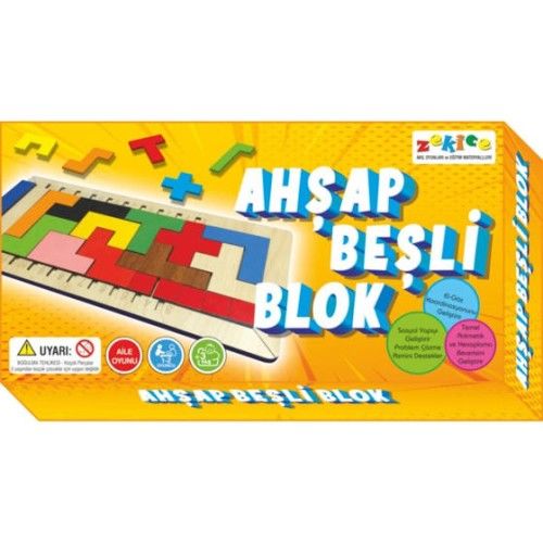 Toptan Ahşap Beşli Blok