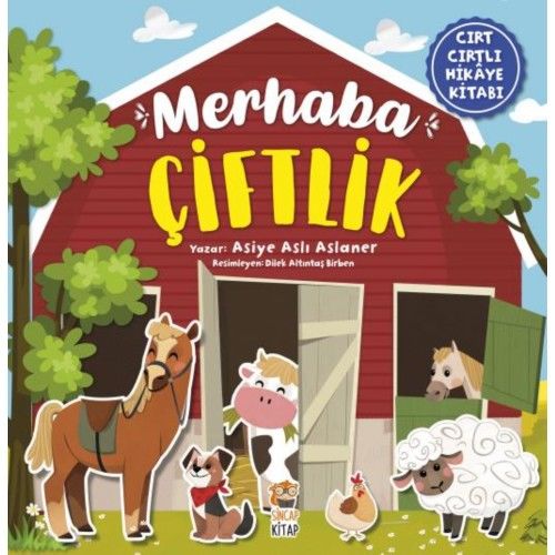 Toptan Eğitici Merhaba Çiftlik - Cırt Cırtlı Hikaye Kitabı