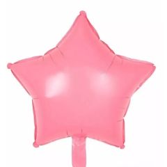 Toptan Folyo Balon Makaron Pembe Yıldız Model