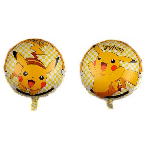 Toptan Folyo Balon Pokemon Yuvarlak