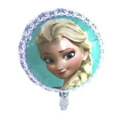 Toptan Folyo Balon Yuvarlak Elsa Model