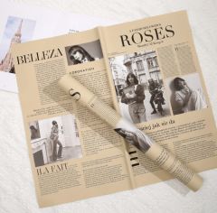 Roses Gazete Tarzı Çiçek Ambalajı