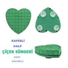 Kafesli Kalp Çiçek Süngeri