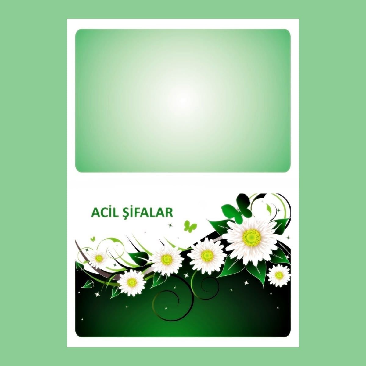 Acil Şifalar Mesaj Kartı