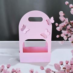 10 'lu Kelebekli Çiçek Çantası - Pembe