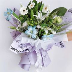 Fashion Flowers Yazılı Çiçek Ambalajı