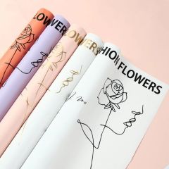 Fashion Flowers Yazılı Çiçek Ambalajı