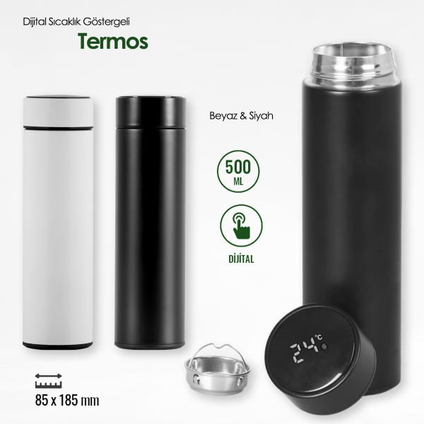 Promosyon Dijital Göstergeli Termos - 450 ml