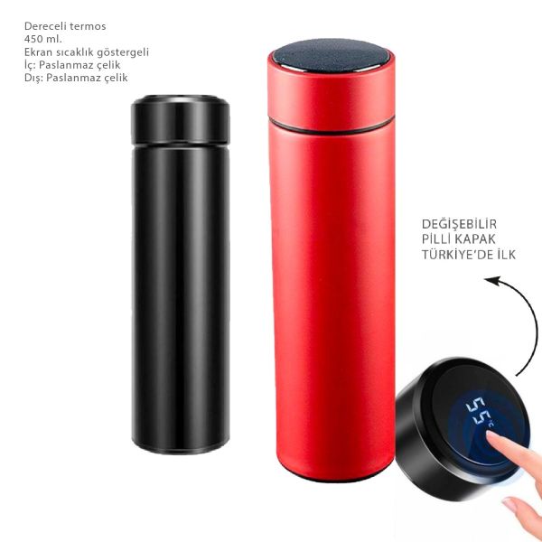Dereceli Akıllı Termos - 450 ml