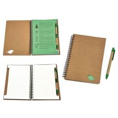 Yeşil Gelecek İçin Promosyon Spiralli Tohumlu Defter Seti ve Tükenmez Kalem Seti