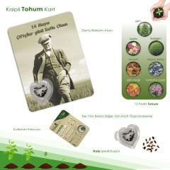 Kalp Model - Promosyon Tohum Kartı