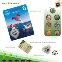 Kalp Model - Promosyon Tohum Kartı