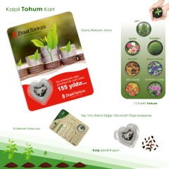 Kalp Model - Promosyon Tohum Kartı