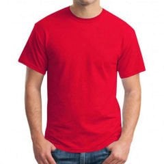 Yuvarlak Yaka Kırmızı T-Shirt