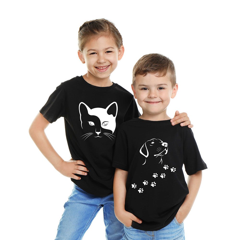 Baskılı Enerjik Tarz Siyah T-shirt