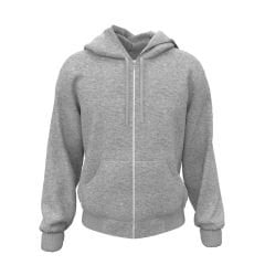 Kapüşonlu Gri Sweatshirt