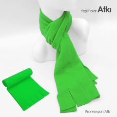 Promosyon Yeşil Polar Atkı