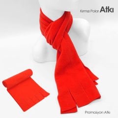 Promosyon Kırmızı Polar Atkı