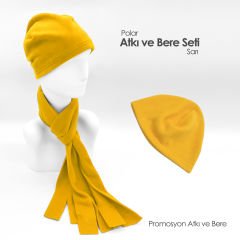 Sarı Bere ve Atkı Takımı