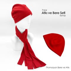 Mavi Atkı ve Bere Takımı