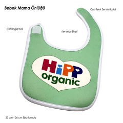 Cırt Ayar Bantlı Lamine Kumaş Bebek Mama Önlüğü