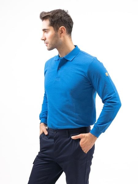 ESD Polo Yaka Uzun Kol T-Shirt