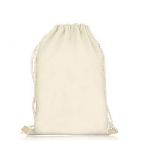 İp Büzgülü Ham Bez Çanta