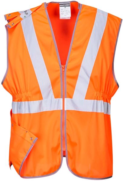 Hi-Vis Fermuarlı Uzun Yelek