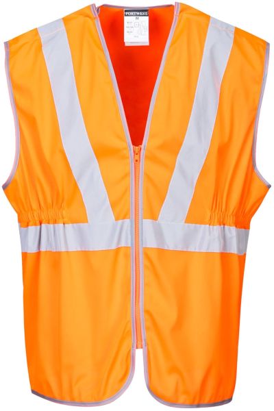 Hi-Vis Fermuarlı Uzun Yelek