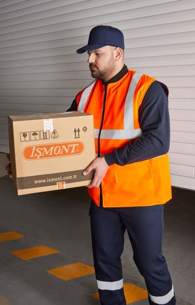Work Comfort Çift Taraflı Yelek Neon Turuncu