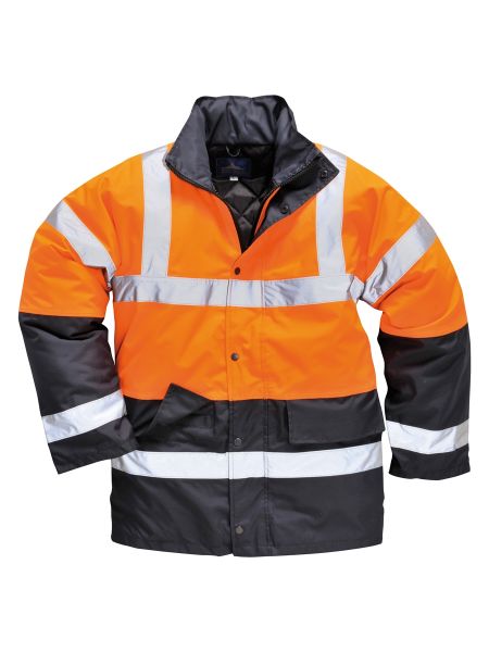 Hi-Vis Çift Renkli Trafik Parka