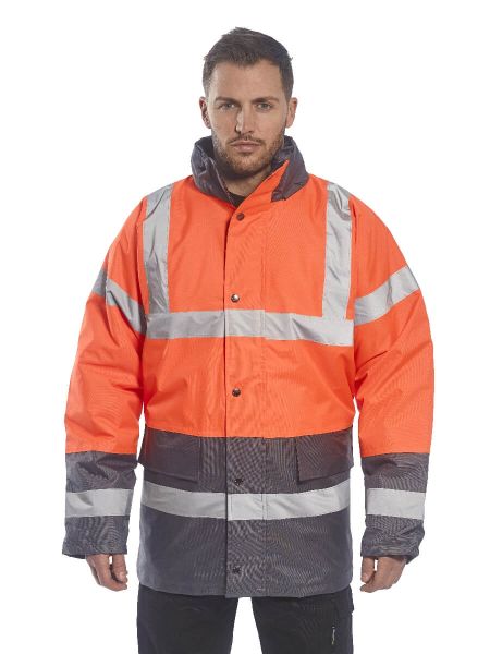 Hi-Vis Çift Renkli Trafik Parka