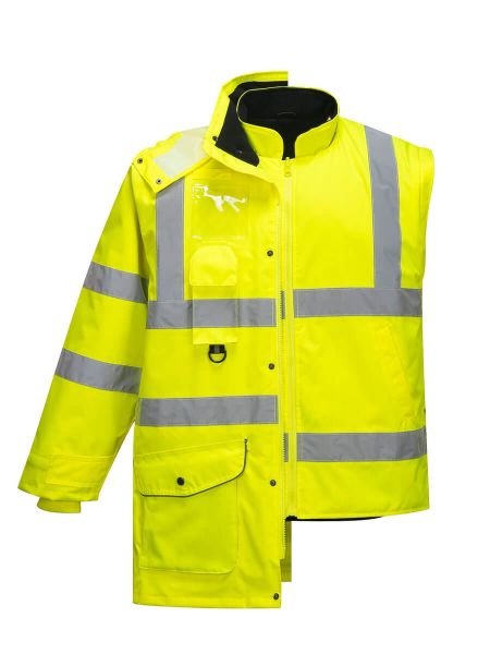 Hi-Vis 7 in1 Nefes Alabilir Parka