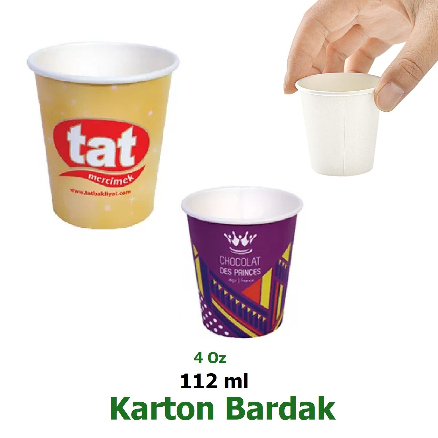 4 Oz - 112 ml - Karton Bardak