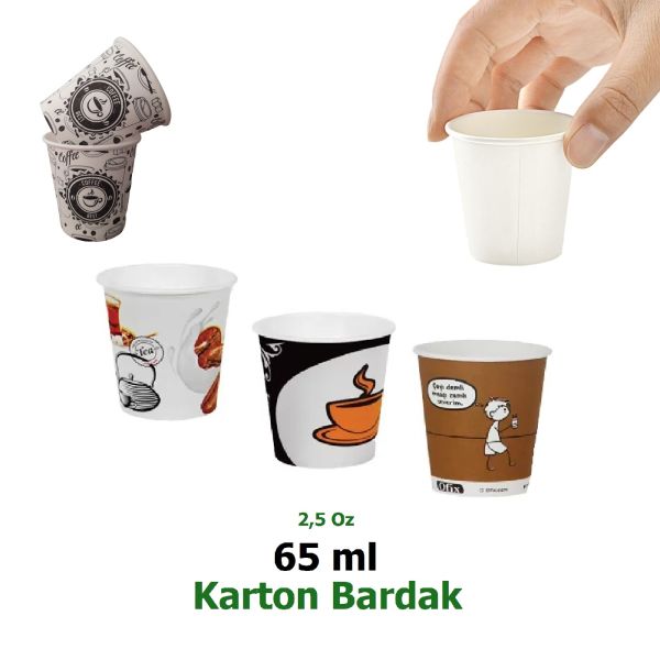 2,5 Oz - 65 ml - Karton Bardak