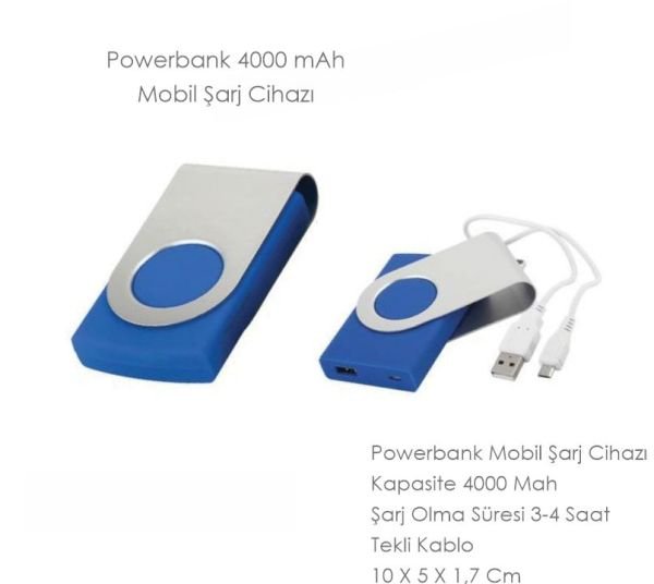 Promosyon Powerbank 4000 mAh
