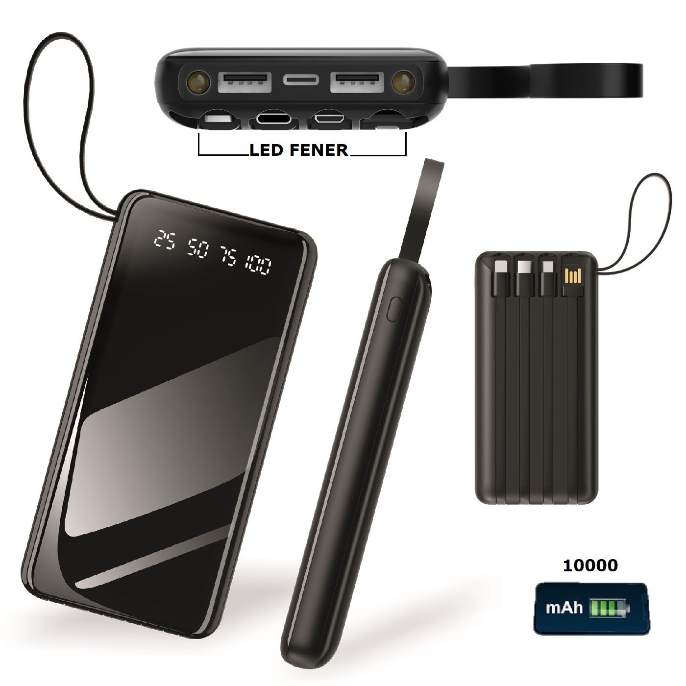 10000 mAh - Powerbank