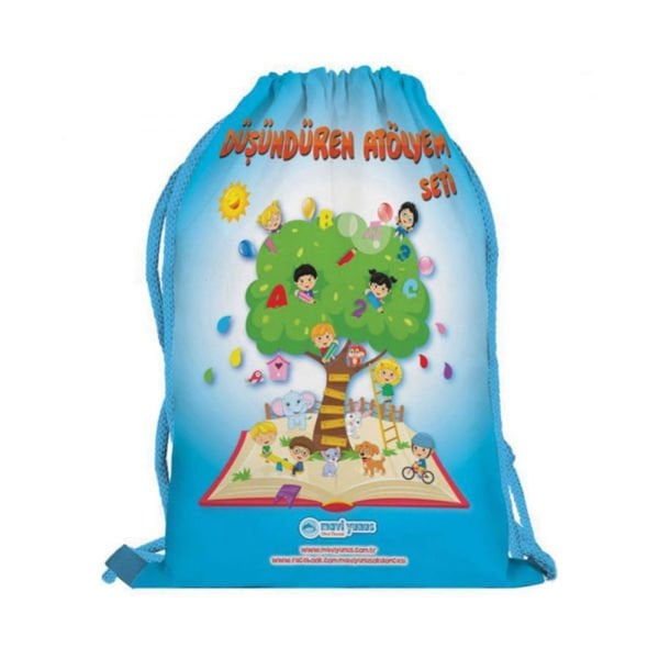 İp Büzgülü Elyaf Çanta - 03