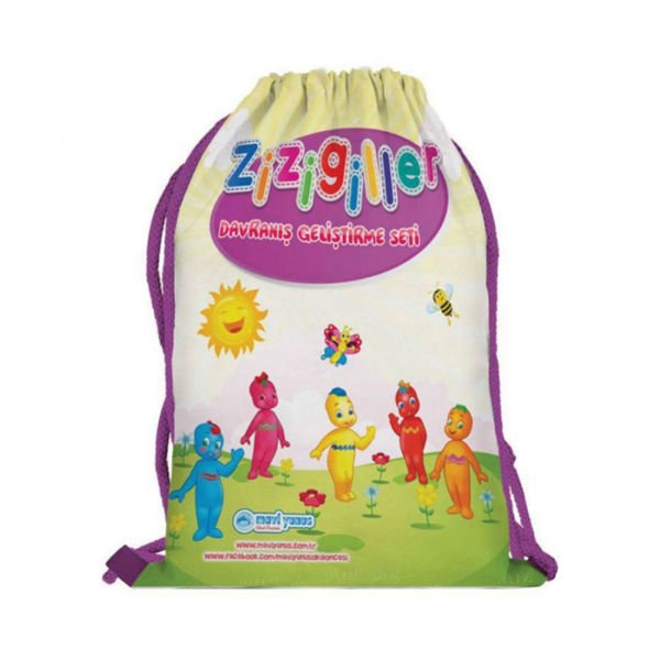 İp Büzgülü Elyaf Çanta - 04