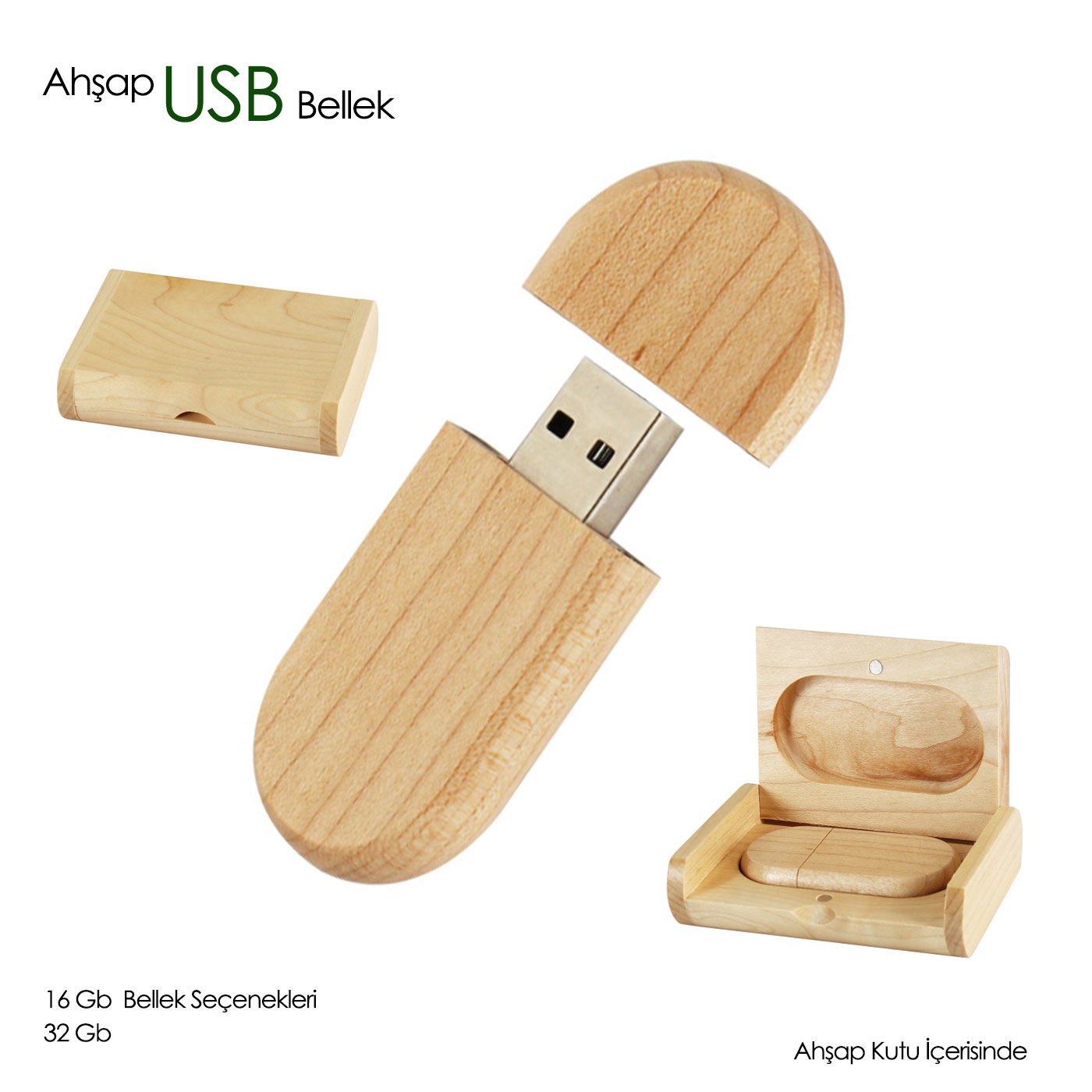 Ahşap Usb Bellek