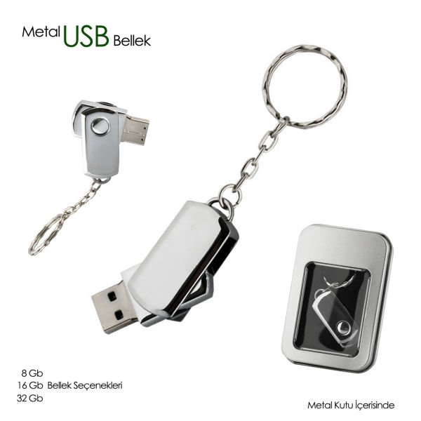 Metal Anahtarlık USB Bellek