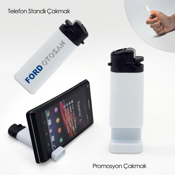 Telefon Standlı Çakmak