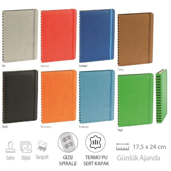 Gizli Spiralli Günlük Ajanda