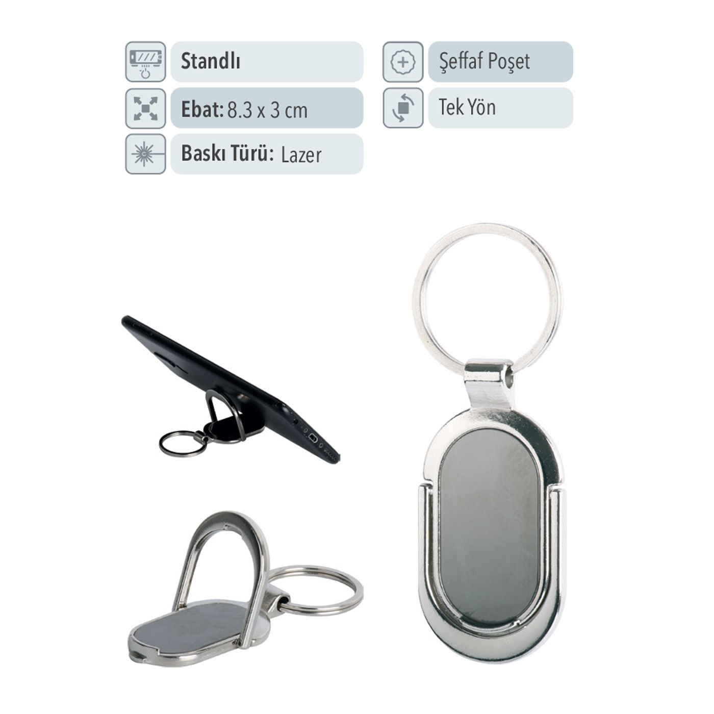 37080 - Telefon Tutacaklı Anahtarlık
