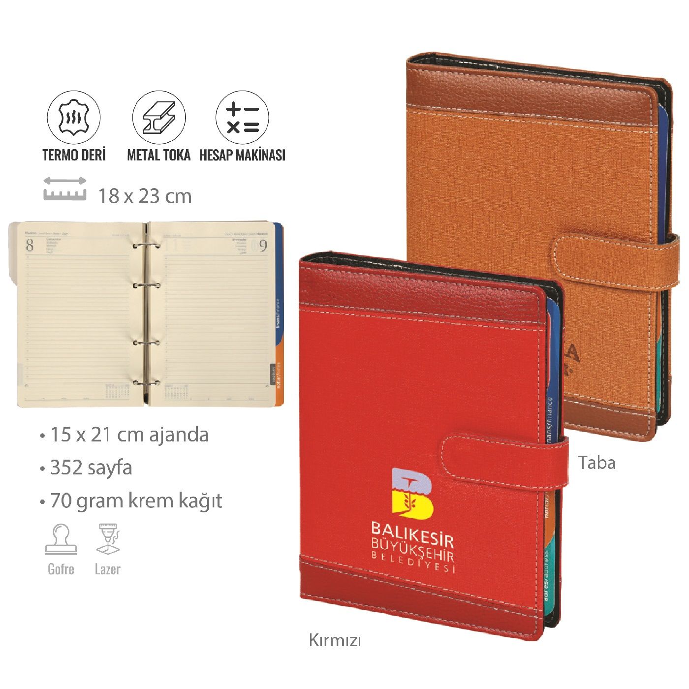 Organizer Mekanizmalı Ajanda