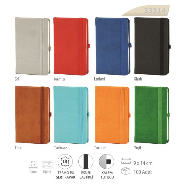 9x14 Sert Kapak Defter