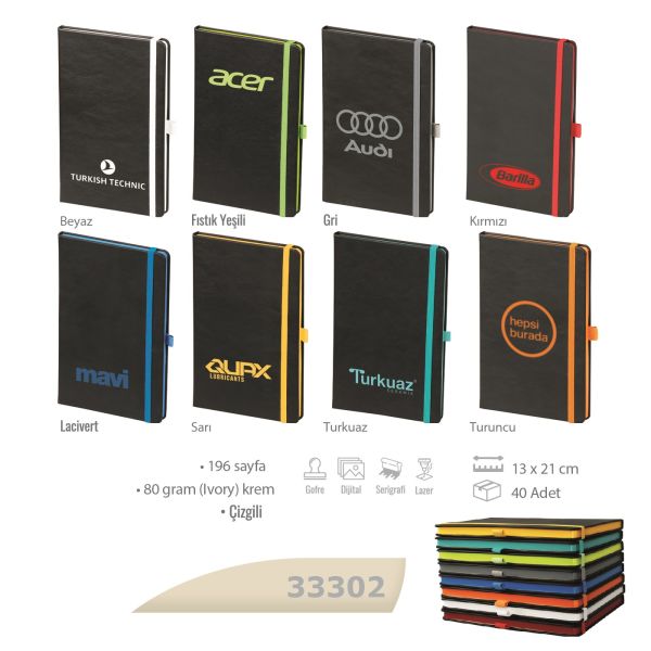 Lazer Kazıma ile Renkli Baskı Defter